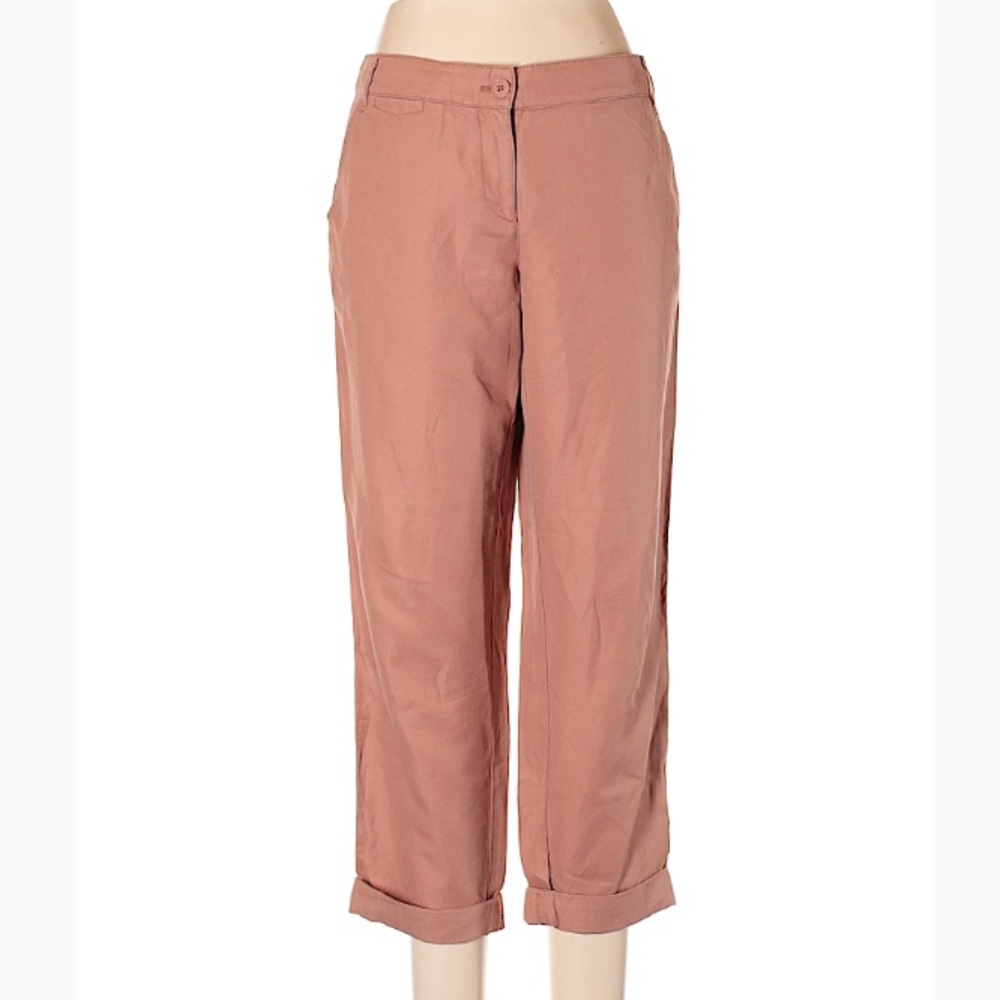 Ann Taylor Loft Salmon Linen Pants